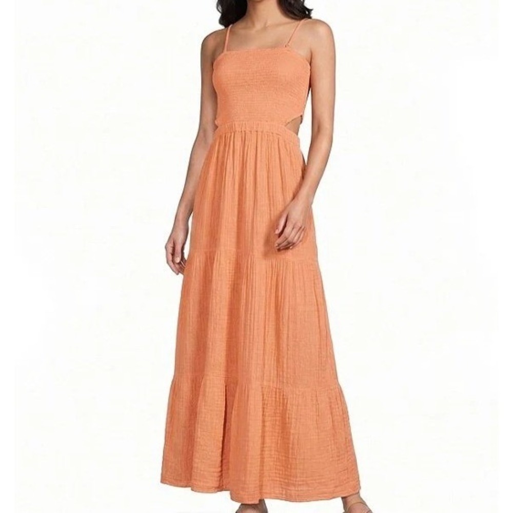 Rip Curl Premium Surf Strapless Open Cut Out Back Maxi Dress Womens Size M NWT
